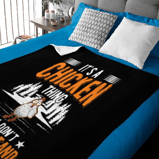 It's A Chicken Thing Chickens Baby Blankets