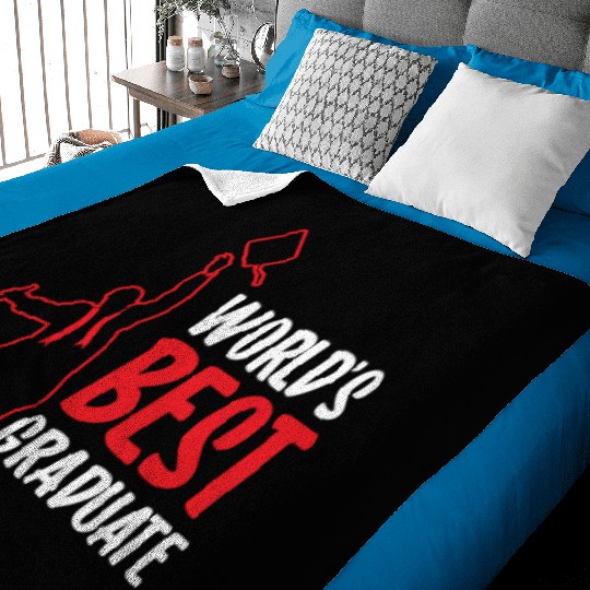 World's Best Graduate Graduating Team Graduation Baby Blankets