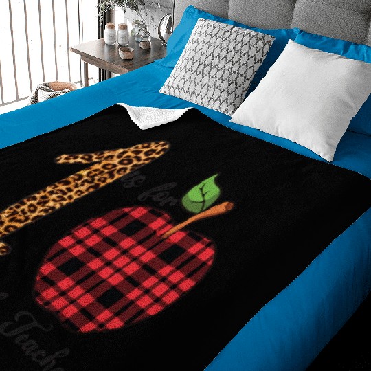 Leopard 1 is For 1st Grade Teacher Baby Blankets