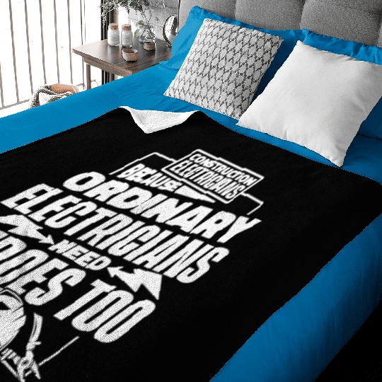 Electrician Electrical Engineer Lineman Baby Blankets