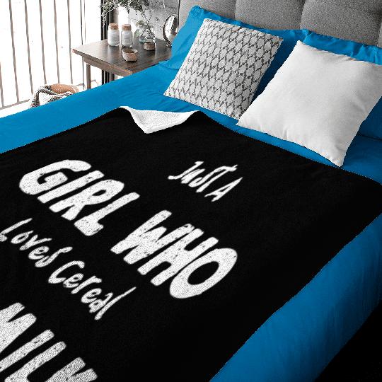 Just A Girl Who Loves Cereal And... Baby Blankets