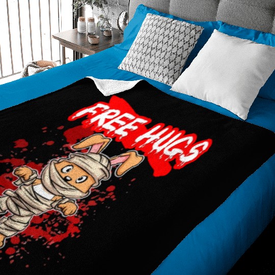 Free Hugs Halloween Sarcasm Scary Creepy Costume Baby Blankets