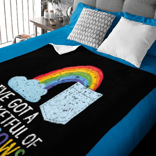 I've Got A Pocketful Of Rainbows Rainbow Lover Baby Blankets