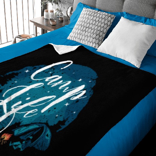 Camping Camper Present Nature Lover Van Baby Blankets