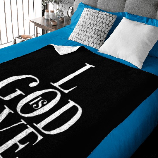 GOD IS LOVE Baby Blankets