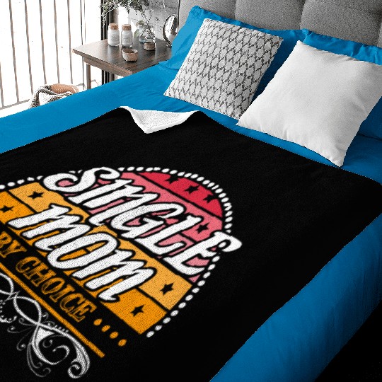 Single Mother Son Baby Blankets