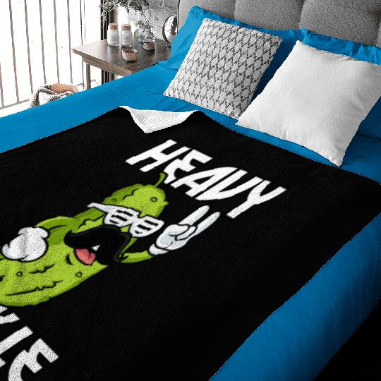 Heavy Pickle Metal Fan Metalhead Baby Blankets