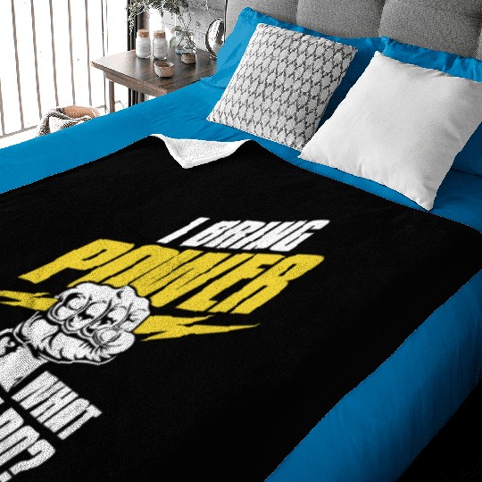 Electrician Electrical Engineer Lineman Baby Blankets