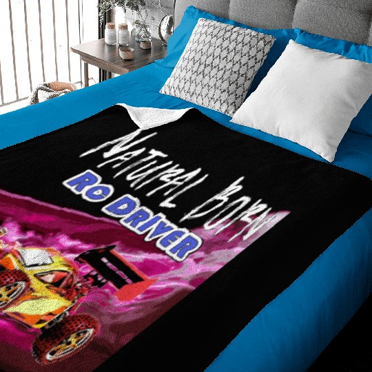 Natural Born RC car Driver Racer Remote Controlled Baby Blankets