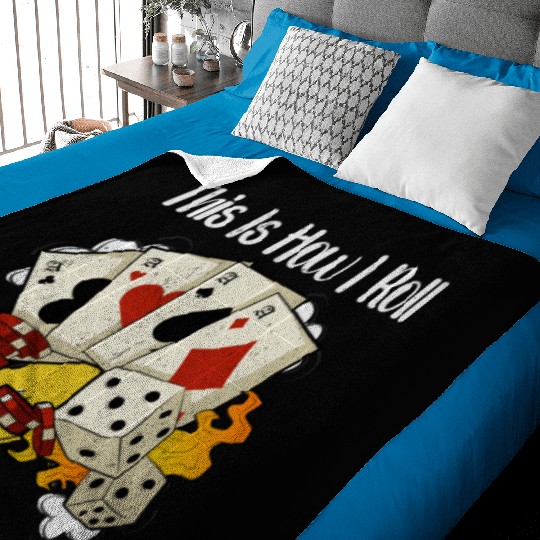 Poker Casino Poker Player Gambling Roulette Gift Baby Blankets