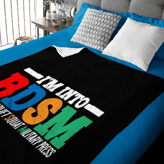 Im Into BDSM Bench Squat Deadlift Military Press16 Baby Blankets