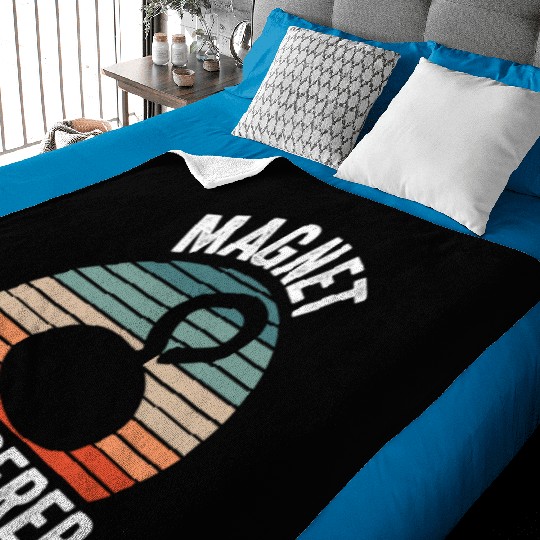 Magnet Whisperer Fishing Magnets Fisher Fisherman Baby Blankets