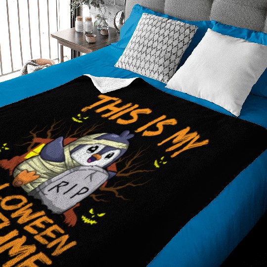 Scary Creepy Animal This Is My Halloween Costume Baby Blankets