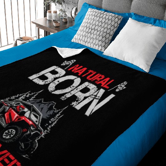 Natural Born RC car Driver Racer Remote Controlled Baby Blankets