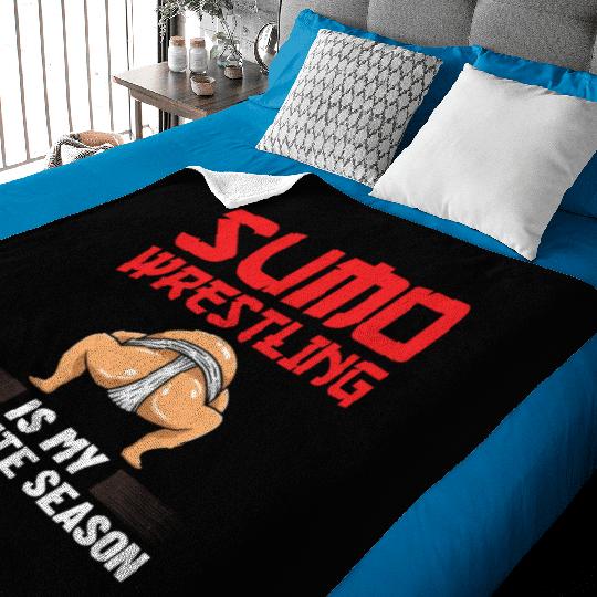 Sumo Wrestling Japanese Wrestler Sport Mawashi Baby Blankets