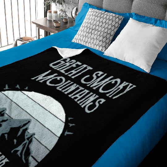 Great Smoky Mountains Vintage National Park Baby Blankets