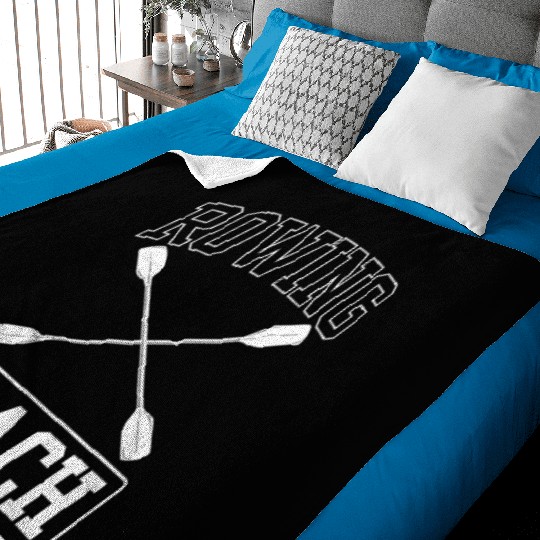 Rowing Coach Crew Row Rower Sports Baby Blankets