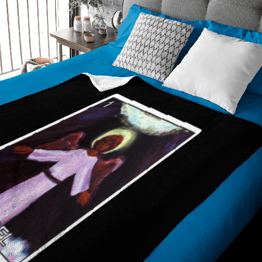 El Angel The Angel Card Mexican Lottery Card Baby Blankets