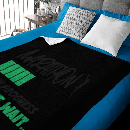 Running Runner Half Marathon Baby Blankets