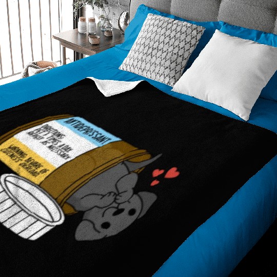 Great Dane Antidepressant Baby Blankets