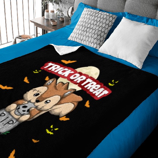 Trick Or Treat Scary Creepy Halloween Monster Baby Blankets