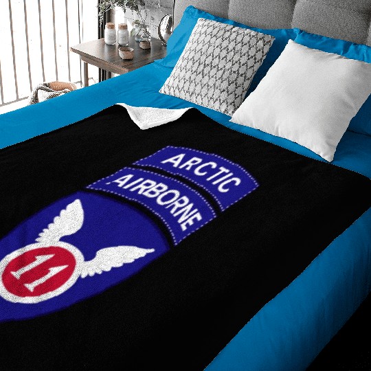 11th Airborne Division w Arctic Tab wo Txt X 300 Baby Blankets