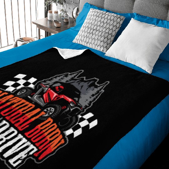 Natural Born RC car Driver Racer Remote Controlled Baby Blankets