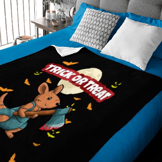 Trick Or Treat Scary Creepy Halloween Monster Baby Blankets