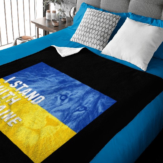 Ukraine Independence Day. I Stand with Ukraine Baby Blankets