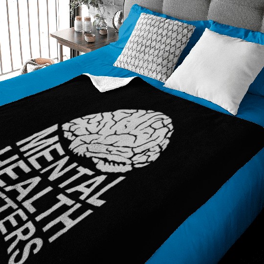 mental health matters quote Baby Blankets