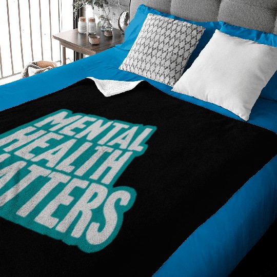mental health matters quote Baby Blankets