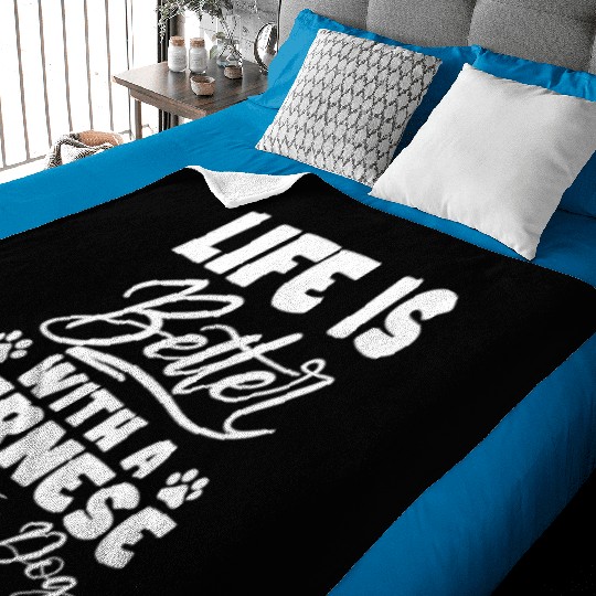 Life Is Better With A Bernese Mountain Dog Baby Blankets