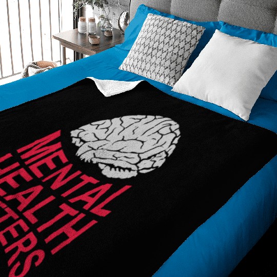 mental health matters quote Baby Blankets