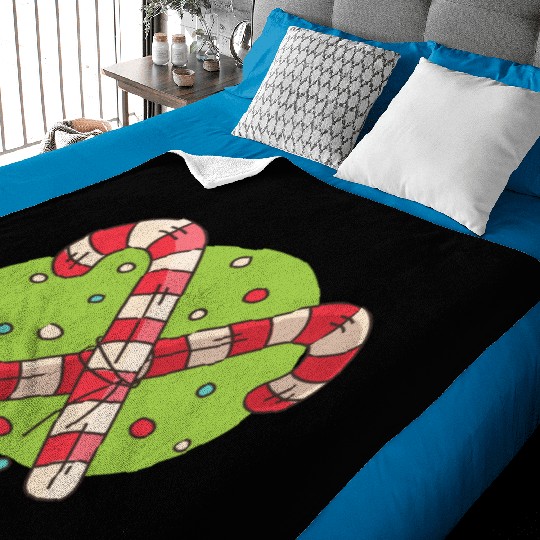candy canes Baby Blankets