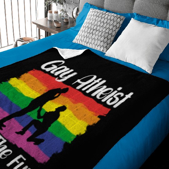 Gay LGBTQ Atheist Atheism Anti Religion Securalism Baby Blankets