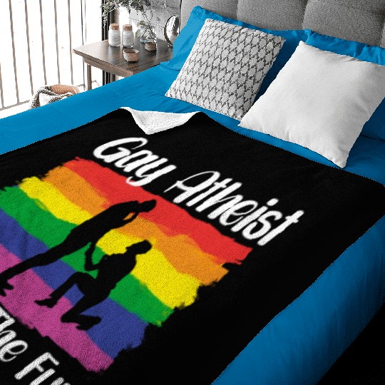 Gay LGBTQ Atheist Atheism Anti Religion Securalism Baby Blankets