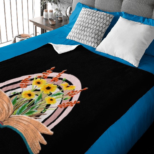 Teacher Life Baby Blankets, Teacher flower Baby Blankets file tren