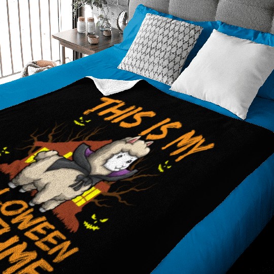 Scary Creepy Animal This Is My Halloween Costume Baby Blankets