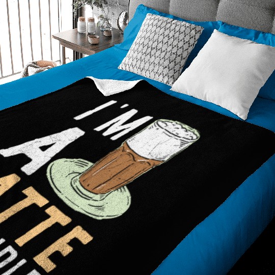 I'm a Latte to Handle Coffee Lover Baby Blankets