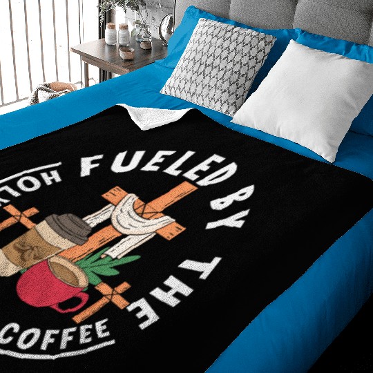 Fueled by the Holy Spirit and Coffee Baby Blankets