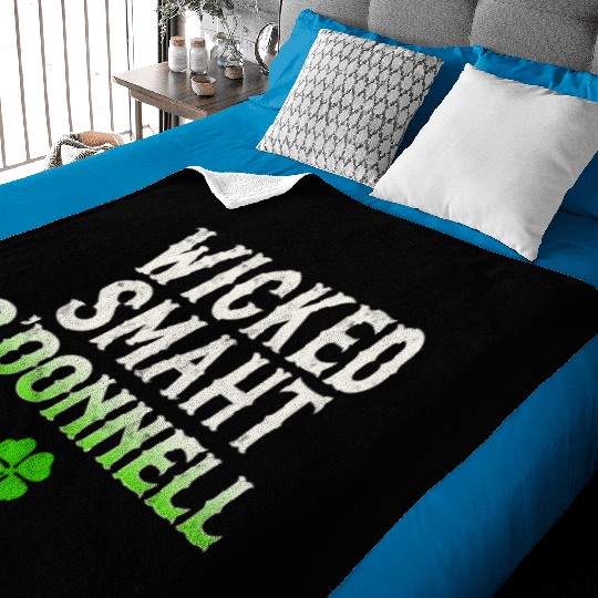 Wicked Smaht O'Donnell Clan Boston Irish Slang Baby Blankets
