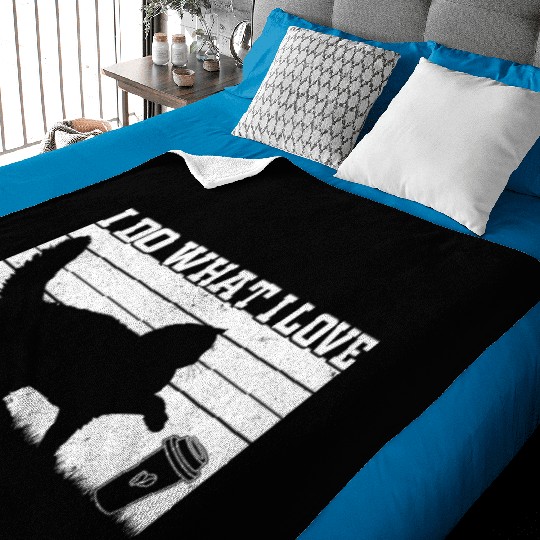 I Do What I Love - Cat Owner Cat Lover Funny Cat Baby Blankets