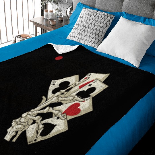 Poker Casino Poker Player Gambling Roulette Gift Baby Blankets