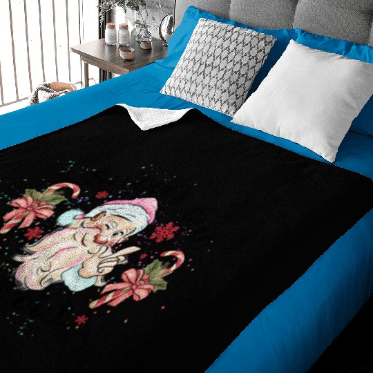 Snow Out Santa Ho Ho Ho Baby Blankets