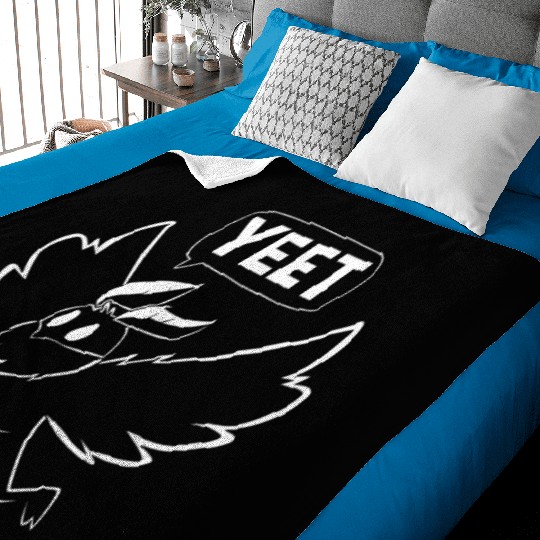 Mothman Yeet Cryptid Lover Funny Mothman Baby Blankets