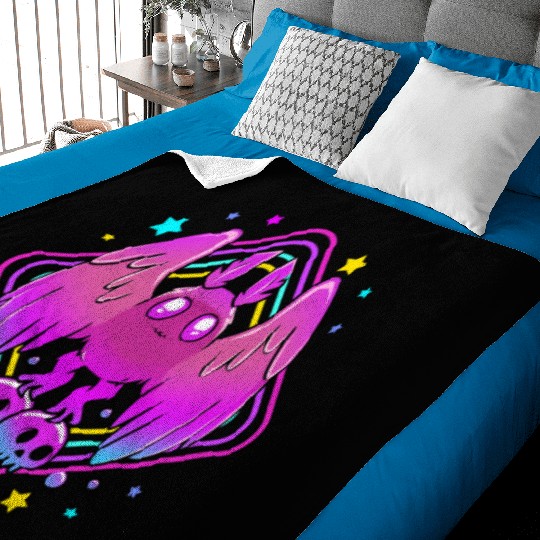Pastel Goth Skull Aesthetic Gothic Cute Mothman Baby Blankets