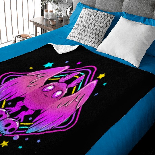 Pastel Goth Skull Aesthetic Gothic Cute Mothman Baby Blankets