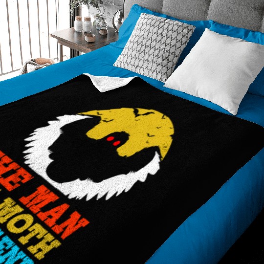 Retro Mothman Cryptid The Man The Moth The Legend Baby Blankets