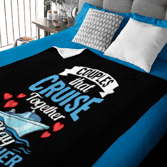 Cruise Ship Vacation Trip Party Sailing Boating Baby Blankets