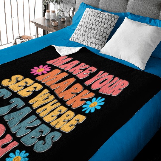 Make Your Mark Dot Day See Where It Takes You Baby Blankets